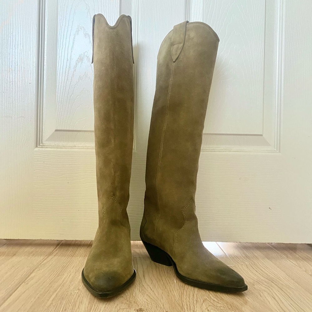 Isabel Marant Denvee Boots Cowboy Western Knee